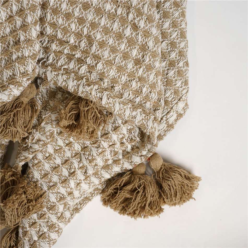 Plaid NID, beige/brown, 125x150cm 