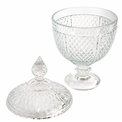 Candy jar DIAMANT, with lid, glass, H28cm D15.2cm