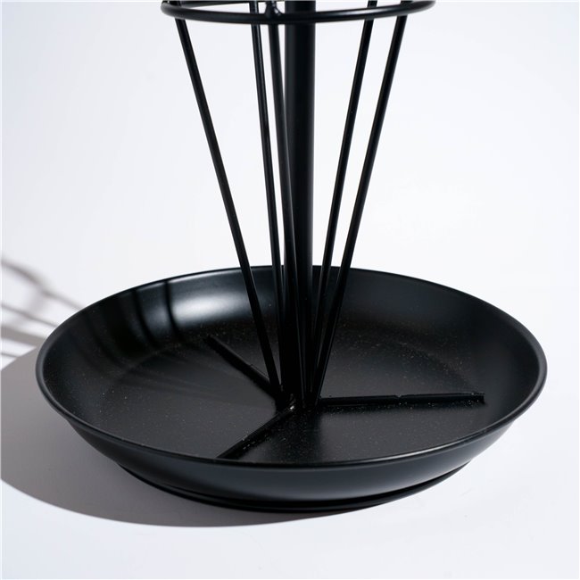 Umbrella stand, metal, black, H80x29x29cm