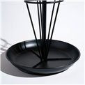 Umbrella stand, metal, black, H80x29x29cm