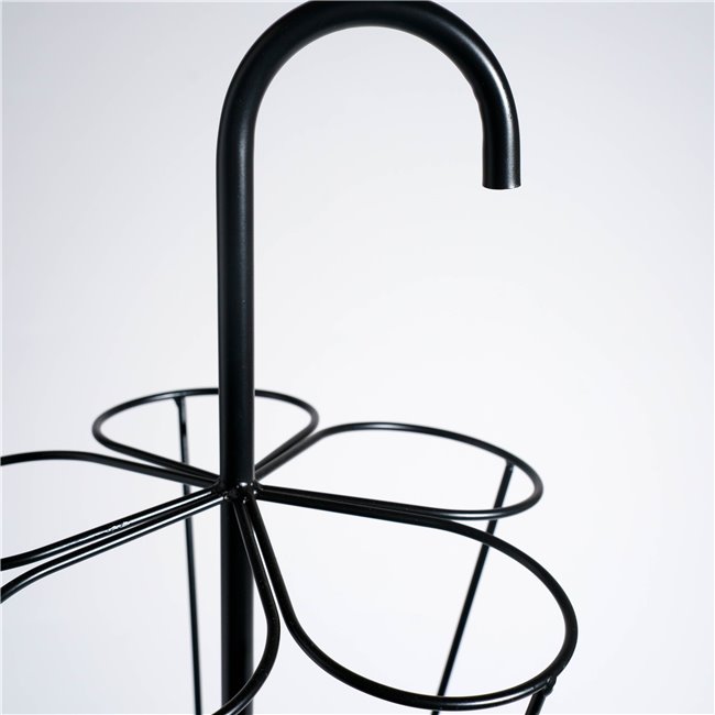 Umbrella stand, metal, black, H80x29x29cm