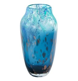 Vase Glass, blue, H26xD14 cm