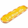 Serving platter La Dolce Vitai, mango wood, 42x12cm H2.5cm