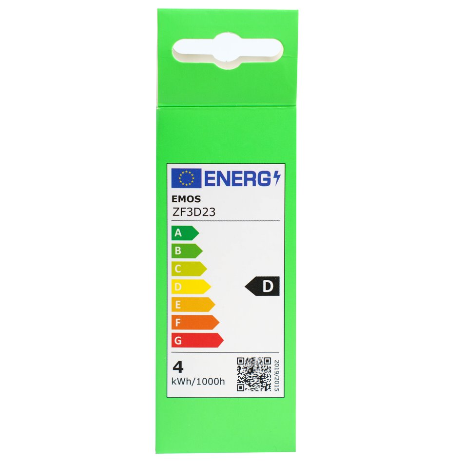 LED Bulb neutral white, E14 3.4W, 470lm, 4000K, H10x3.5x3.5cm