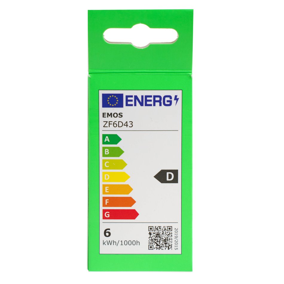 LED Bulb neutral white, E27 5.9W, 806lm, 4000K, H11x6x6cm