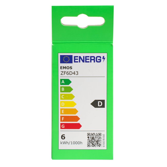 LED Bulb neutral white, E27 5.9W, 806lm, 4000K, H11x6x6cm