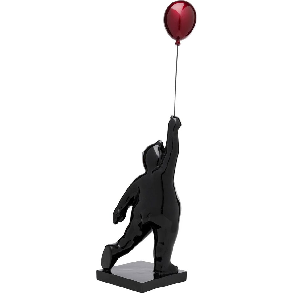 Декоративная фигурка Balloon Bear, черный/красный, H74x16x16cm