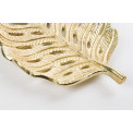 Decorative dish Leaf, gold colour, 23x17cm