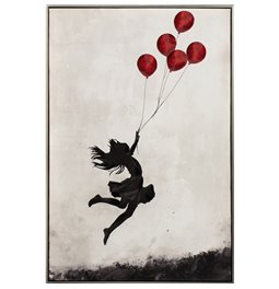 Canva Jumping baloon girl, 60x90cm