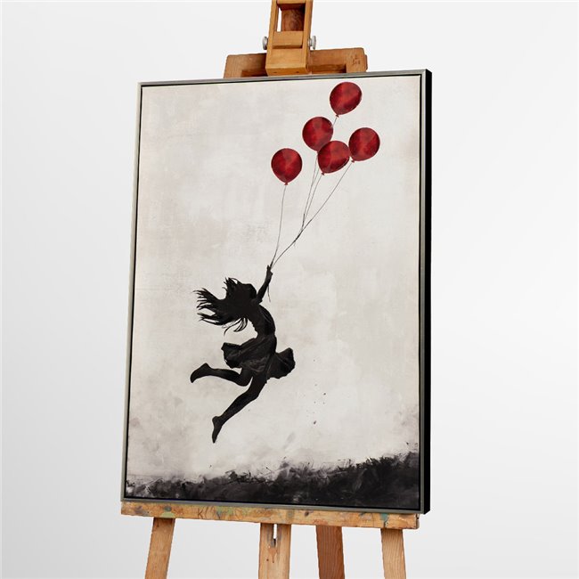 Canva Jumping baloon girl, 60x90cm
