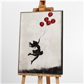 Canva Jumping baloon girl, 60x90cm