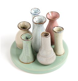 Vase Colorful, ceramic, H10cm, D14cm