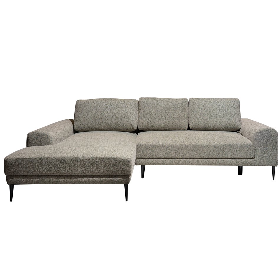 Corner sofa Wecapitol, left side, sleeping function, Puente 33, H89x276x175cm, seat height 47cm