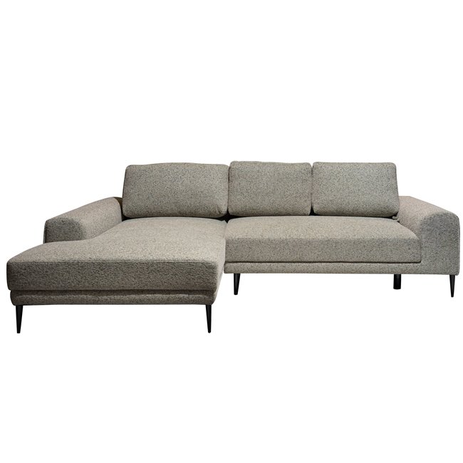 Corner sofa Wecapitol, left side, sleeping function, Puente 33, H89x276x175cm, seat height 47cm