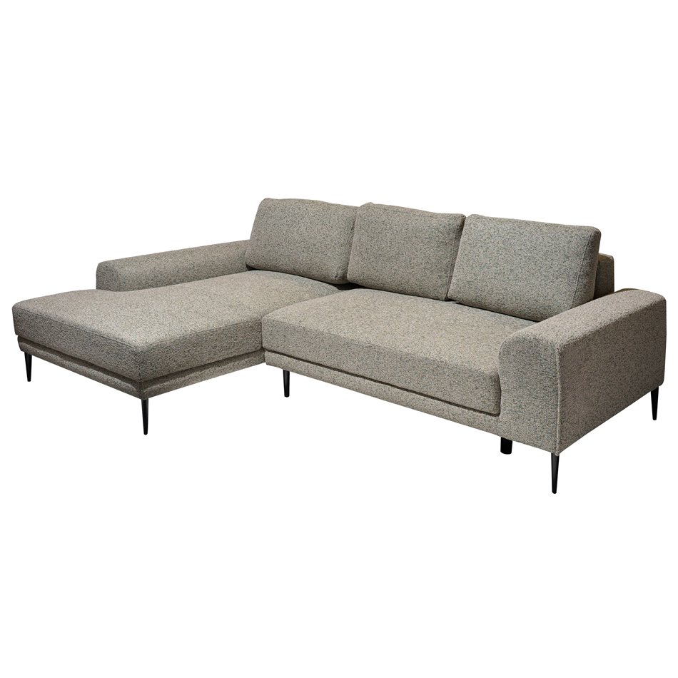 Corner sofa Wecapitol, left side, sleeping function, Puente 33, H89x276x175cm, seat height 47cm