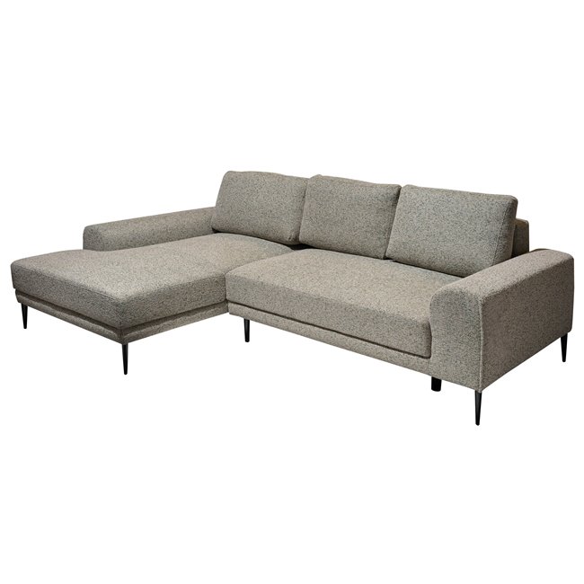 Corner sofa Wecapitol, left side, sleeping function, Puente 33, H89x276x175cm, seat height 47cm