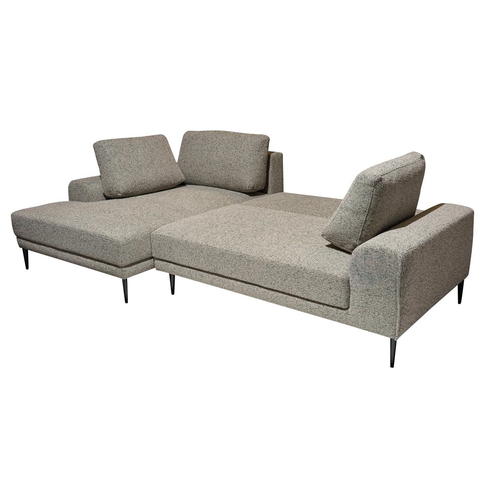 Corner sofa Wecapitol, left side, sleeping function, Puente 33, H89x276x175cm, seat height 47cm