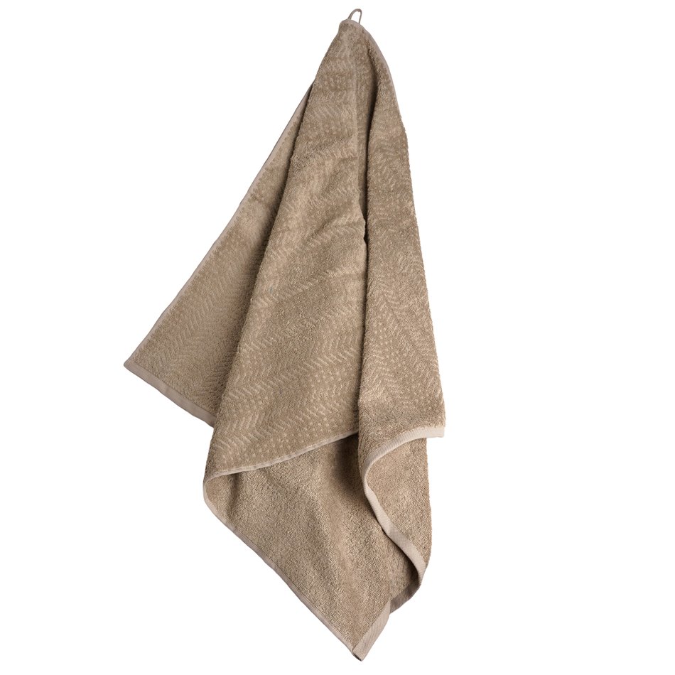 Бамбуковое полотенце Malda, 70x140см, бежевое, 500g/m2