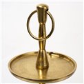 Cake stand 3 tier Jova, gold color, metal, H52cm, D24cm