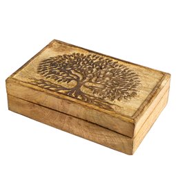 Wood box TREE M, H6x21x14cm