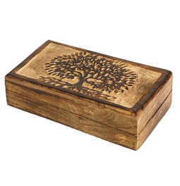 Wood box TREE S, H4x18x10cm