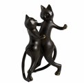 Deco figurine Cat, black, H31x16x18cm