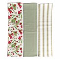 Kitchen towel Strawberry set of 3 pcs., 45x65cm