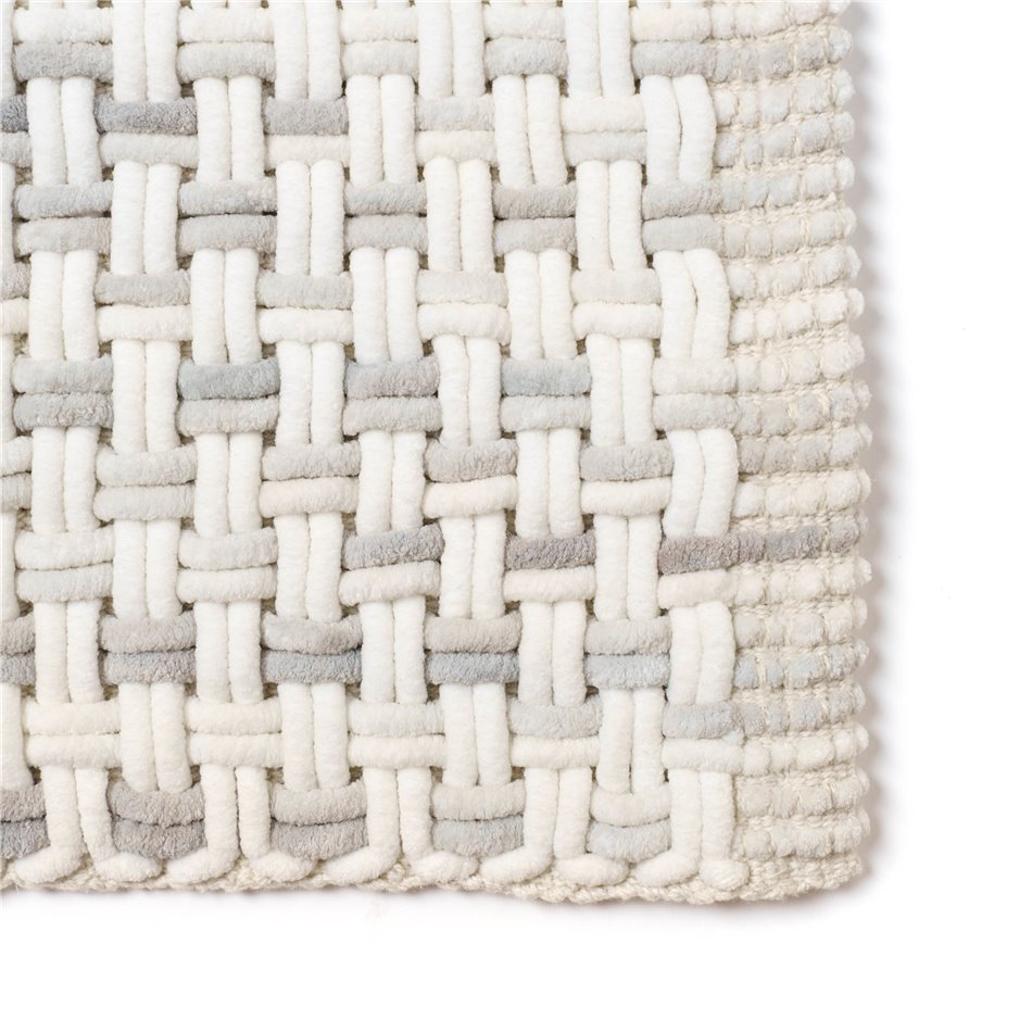 Bathmat Tresse, grey, 50x75cm