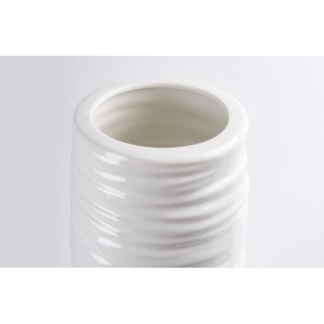 Vase Felina, white, 16.5x58cm