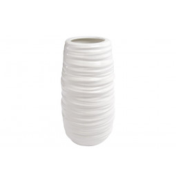 Vase Felina, glazed white, 15x28.5cm