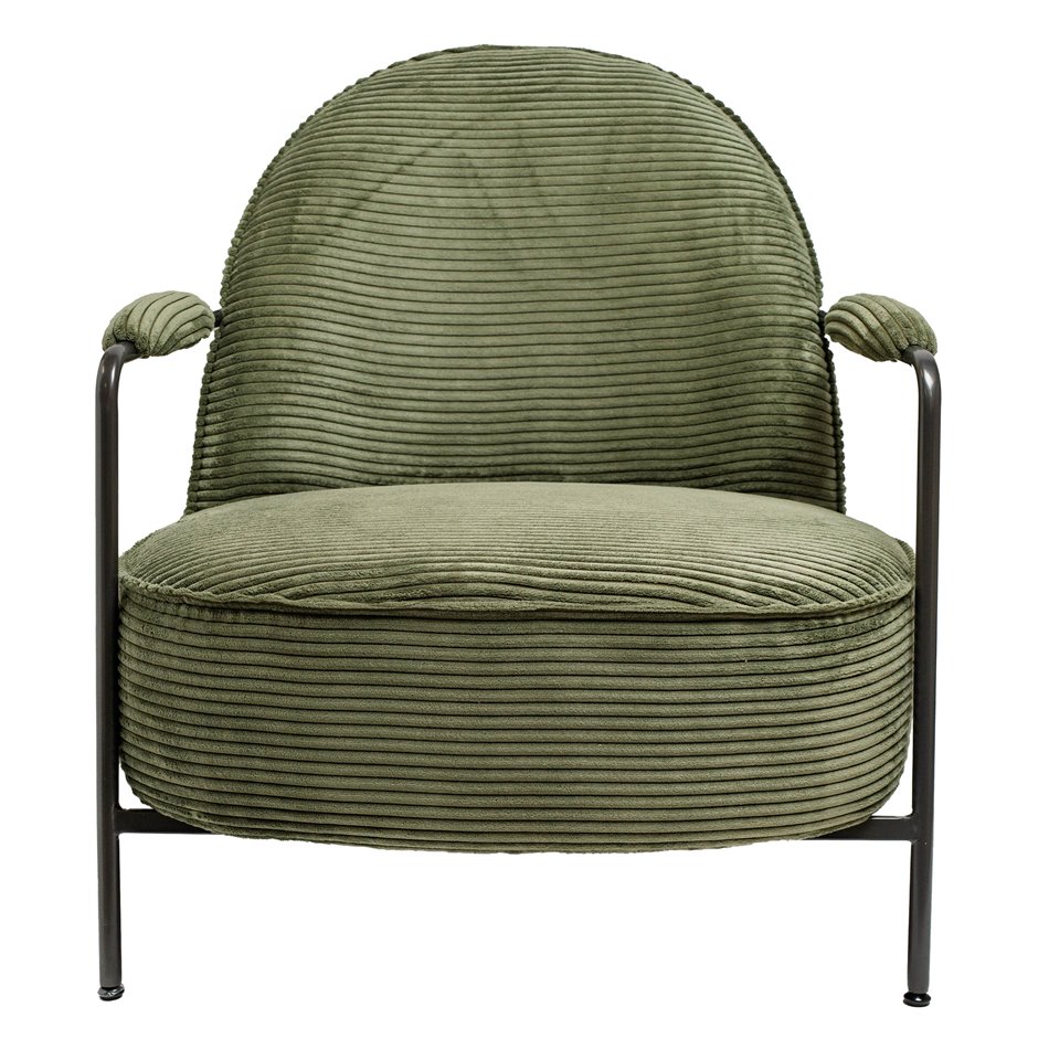 Lounge chair Oterro, 371 olive color, H76x58x73cm, seat height 36cm