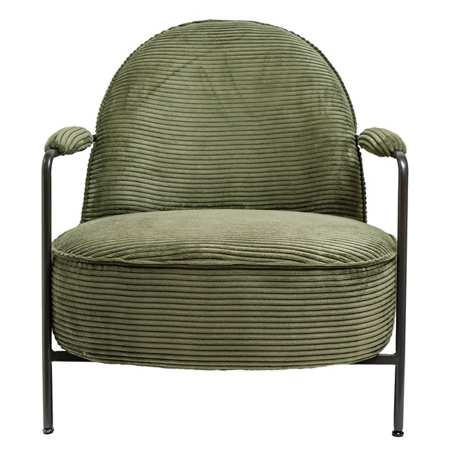 Lounge chair Oterro, 371 olive color, H76x58x73cm, seat height 36cm