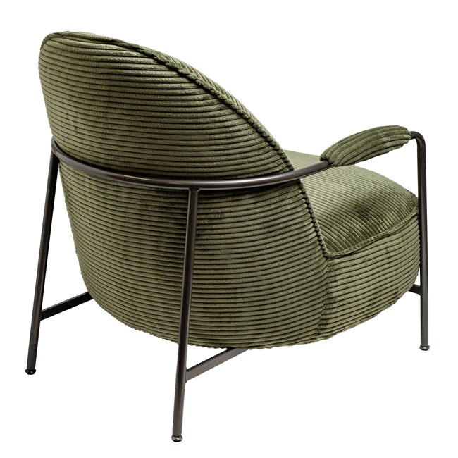 Lounge chair Oterro, 371 olive color, H76x58x73cm, seat height 36cm
