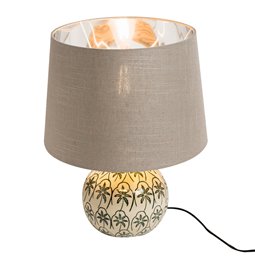 Table lamp Nordo gold, H30cm, D20cm, E27 60W(MAX)