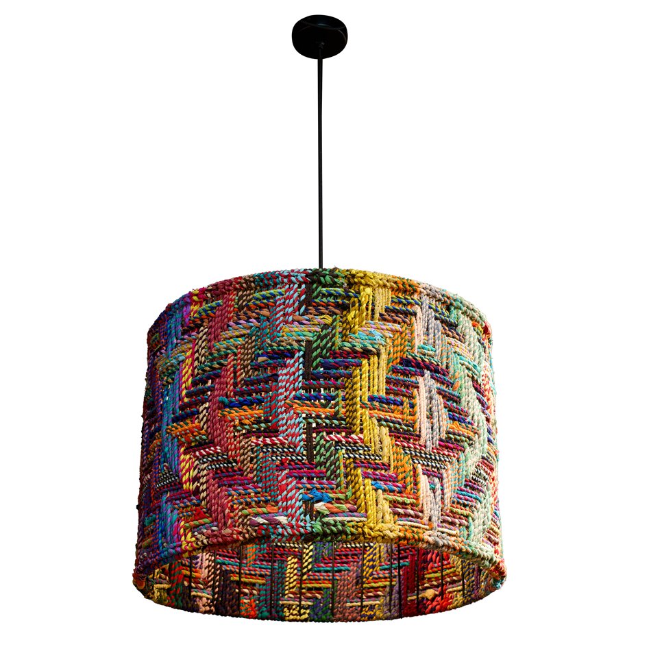 Pendant Light Cotton Multi XL, H56-206cm D63cm, E27 25W(MAX)