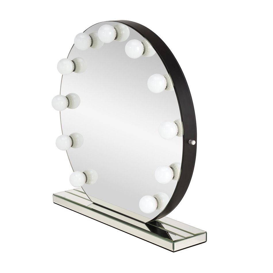 Table mirror Horano with LED AC 230V, D70x6.5cm