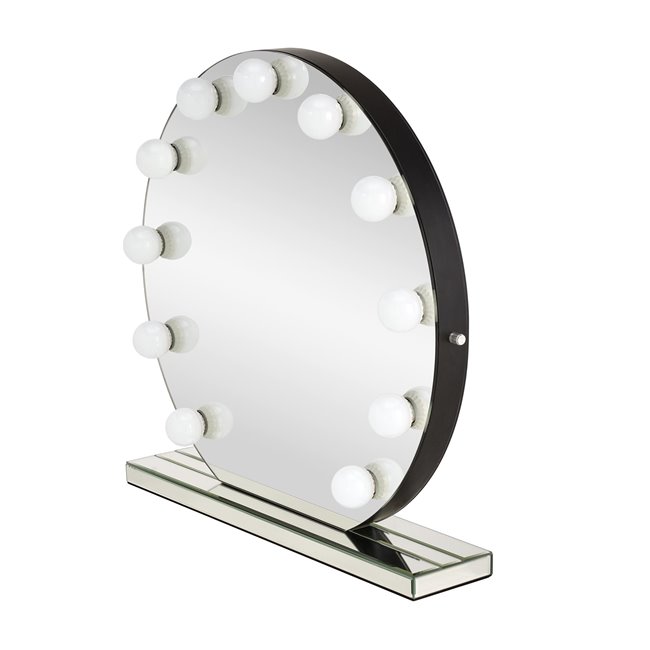 Table mirror Horano with LED AC 230V, D70x6.5cm
