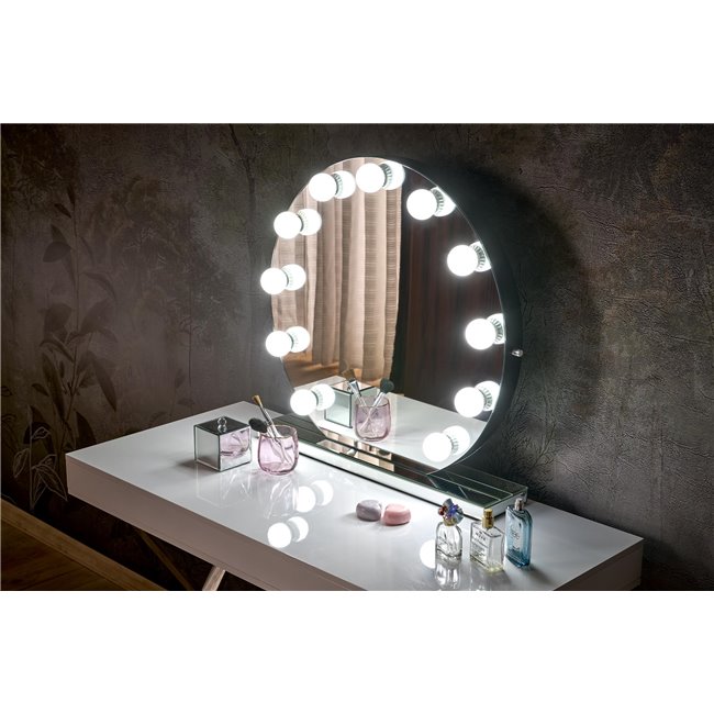 Table mirror Horano with LED AC 230V, D70x6.5cm