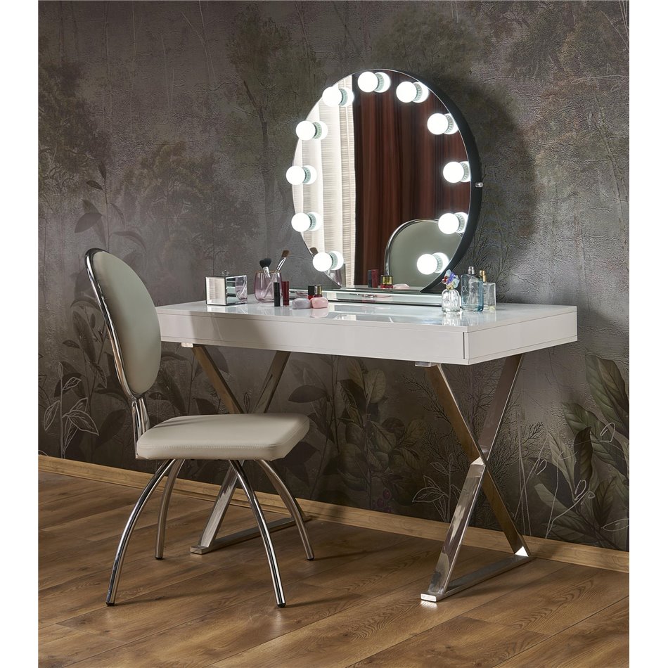 Table mirror Horano with LED AC 230V, D70x6.5cm
