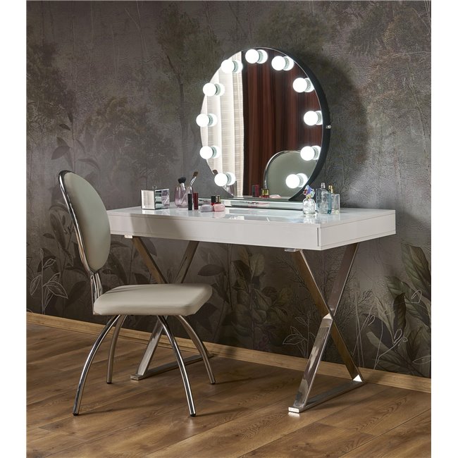 Table mirror Horano with LED AC 230V, D70x6.5cm