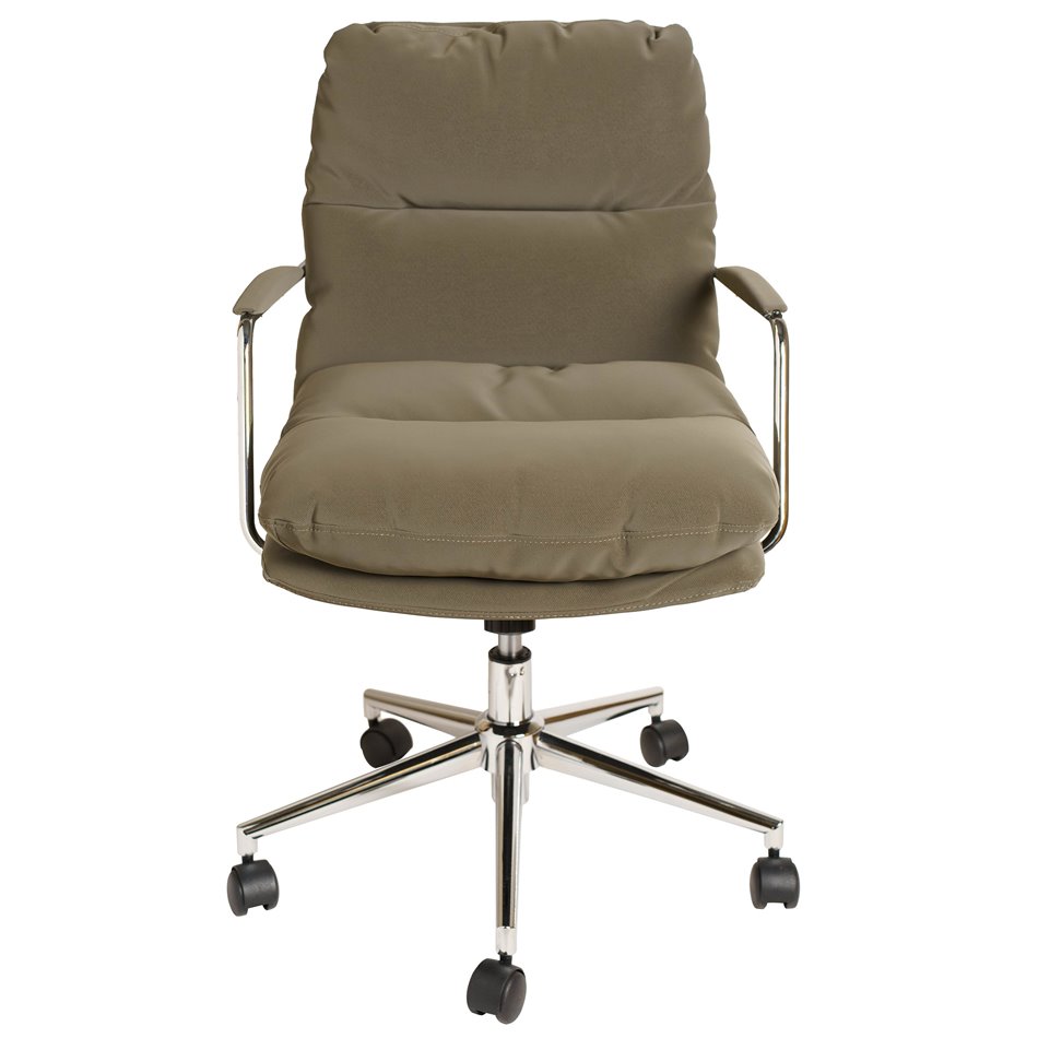 Office chair Zalno, greenish-gray, H85.5-93x57x72.5cm, seat height 52.60cm
