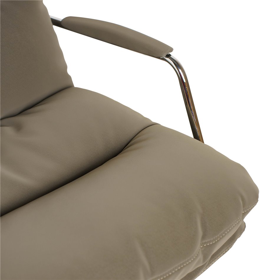 Office chair Zalno, greenish-gray, H85.5-93x57x72.5cm, seat height 52.60cm