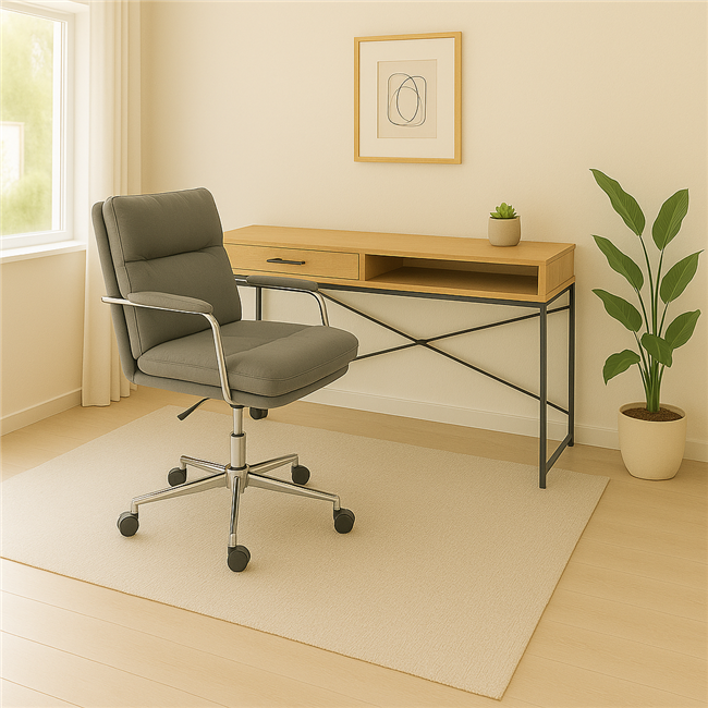 Office chair Zalno, greenish-gray, H85.5-93x57x72.5cm, seat height 52.60cm