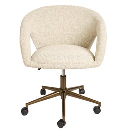 Office chair Zivilino, grey/bronze, H70-79.5x62.5x59.5cm, seat height 44-54cm