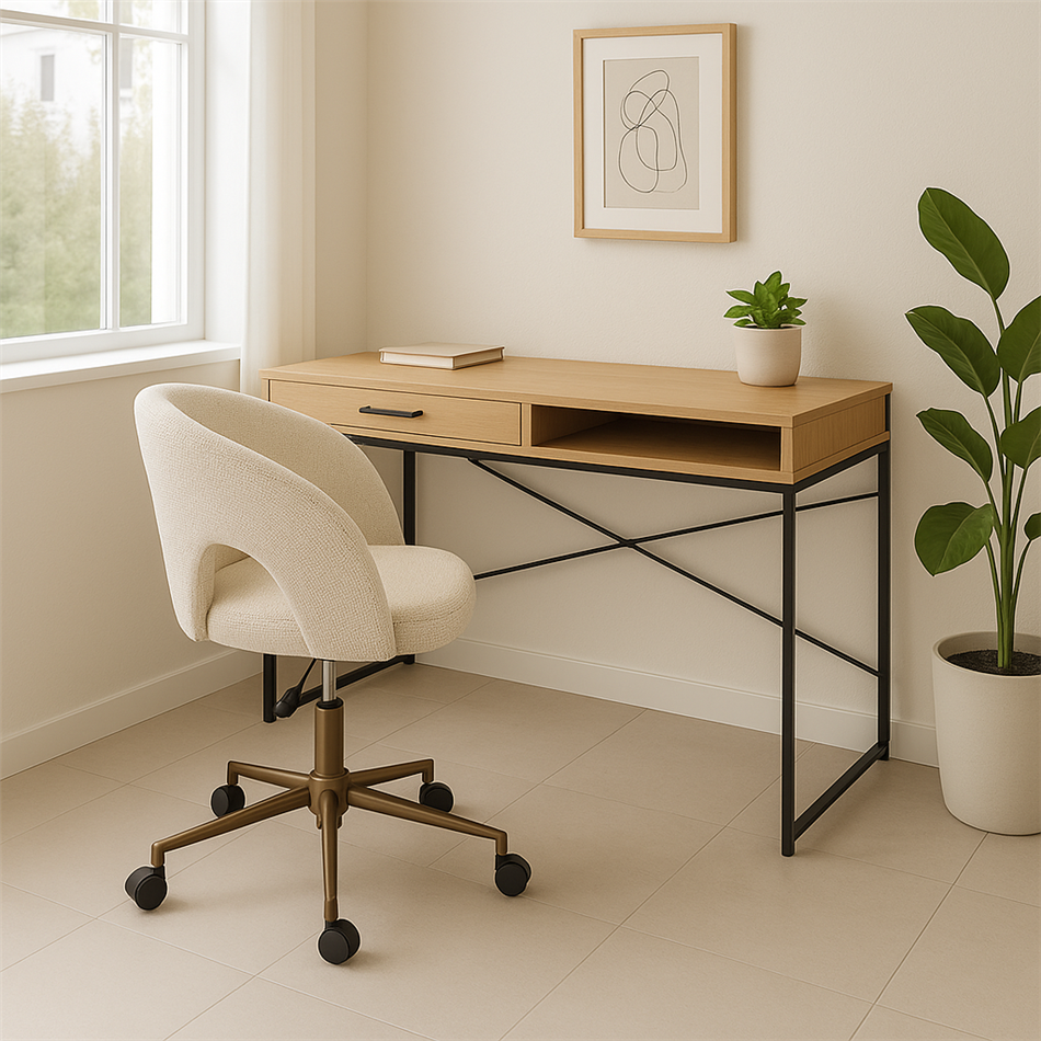 Офисное кресло Zivilino, серый/бронзовый цвет, H70-79.5x62.5x59.5cm, высота сиденья 44-54cm