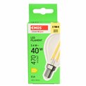 LED Bulb warm white, E14 3.4W, 470lm, 2700K, H8x4.5x4.5cm