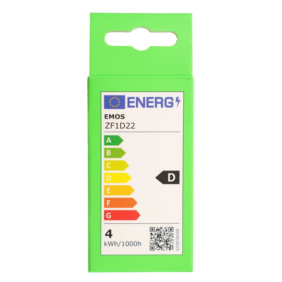 LED Bulb warm white, E14 3.4W, 470lm, 2700K, H8x4.5x4.5cm