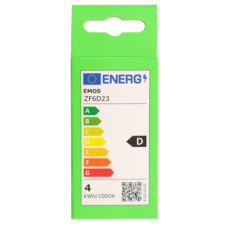 LED Bulb neutral white, E27 3.4W, 470lm, 4000K, H7.8x4.5x4.5cm