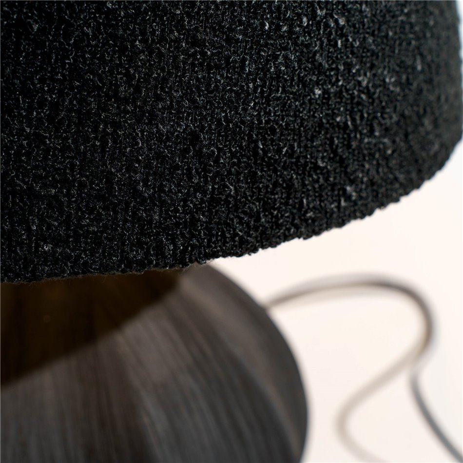 Table lamp Nardo black, H38cm, D25cm, E27 60W(MAX)