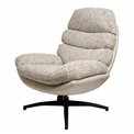 Armchair Vincento with footstool, H100x92x79cm, seat height 47cm